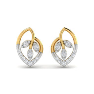 Celestial Foliate 9K Diamond Studs