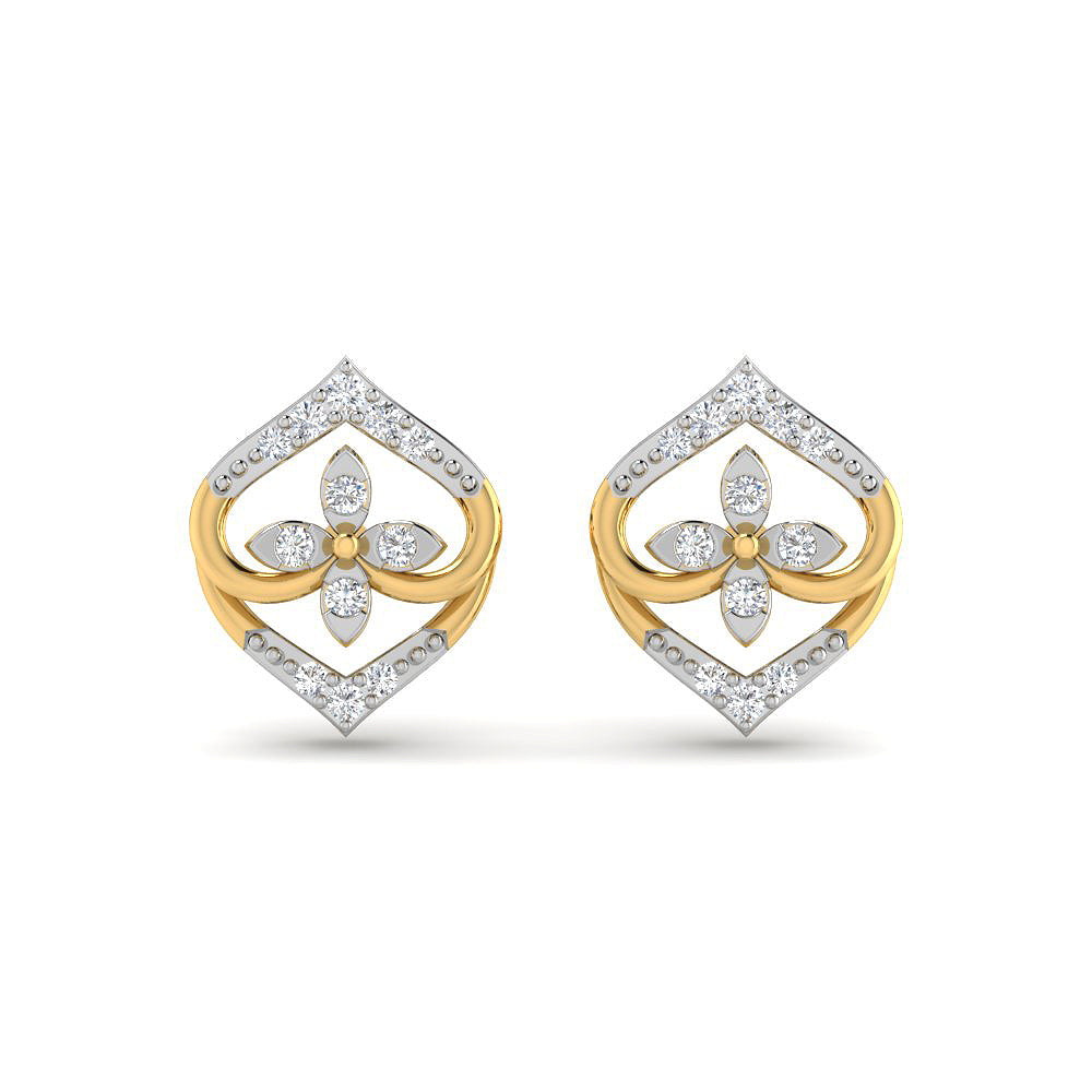 Moonlit Radiance 9K Diamond Studs
