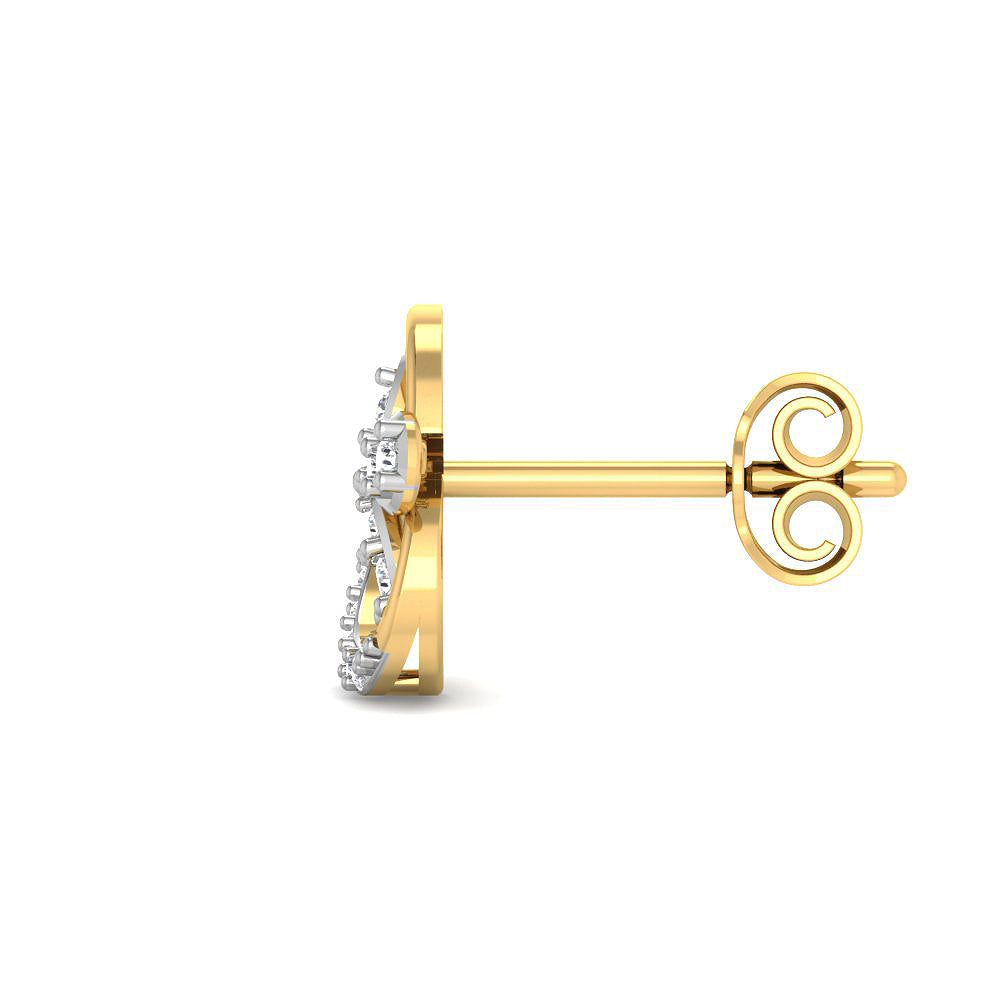 Celestial Bloom 9K Diamond Studs