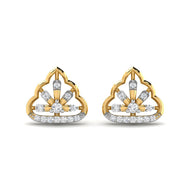 Flora Petal Dazzle 9K Diamond Studs