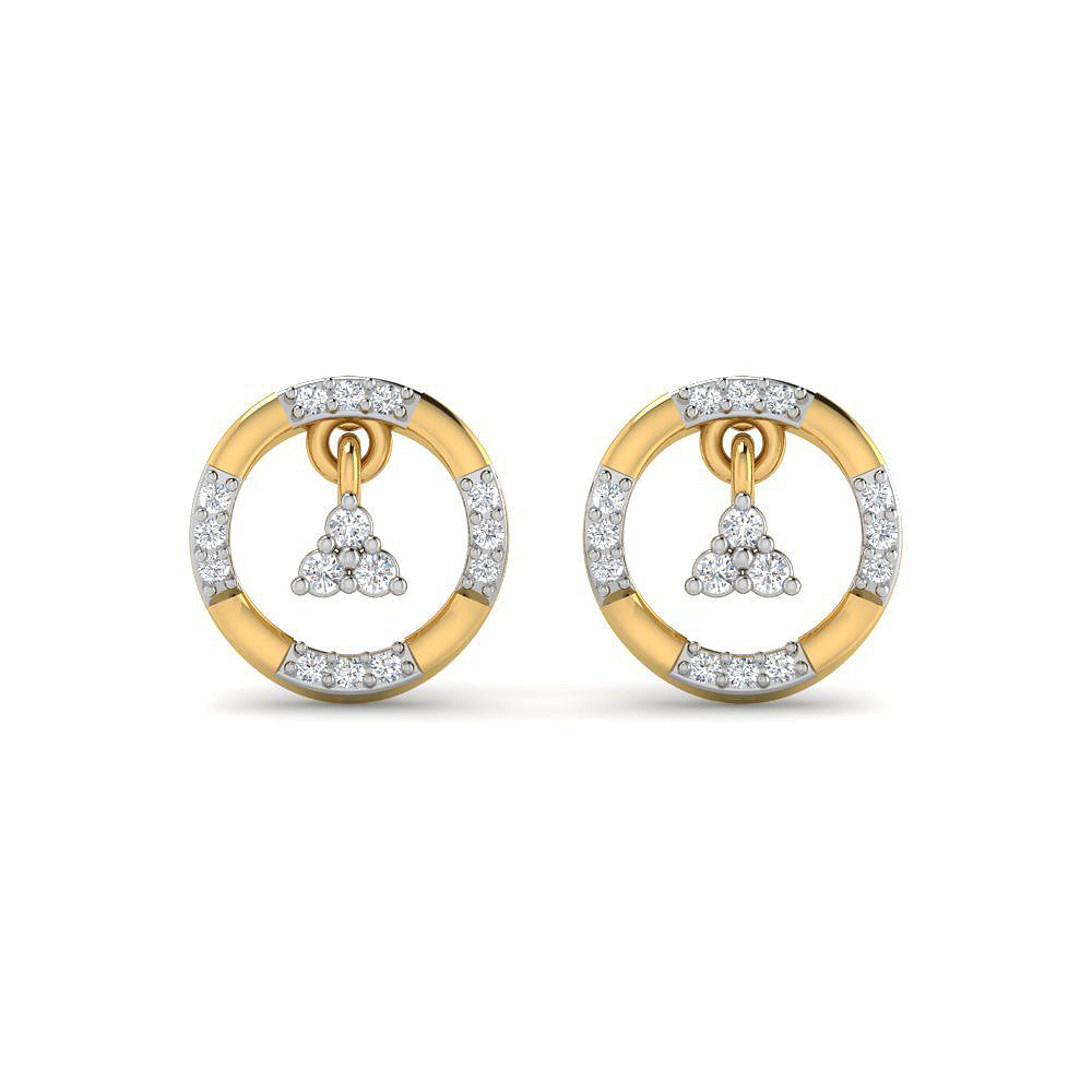 Bright Charm 9K Orb Diamond Studs