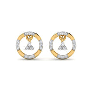 Bright Charm 9K Orb Diamond Studs