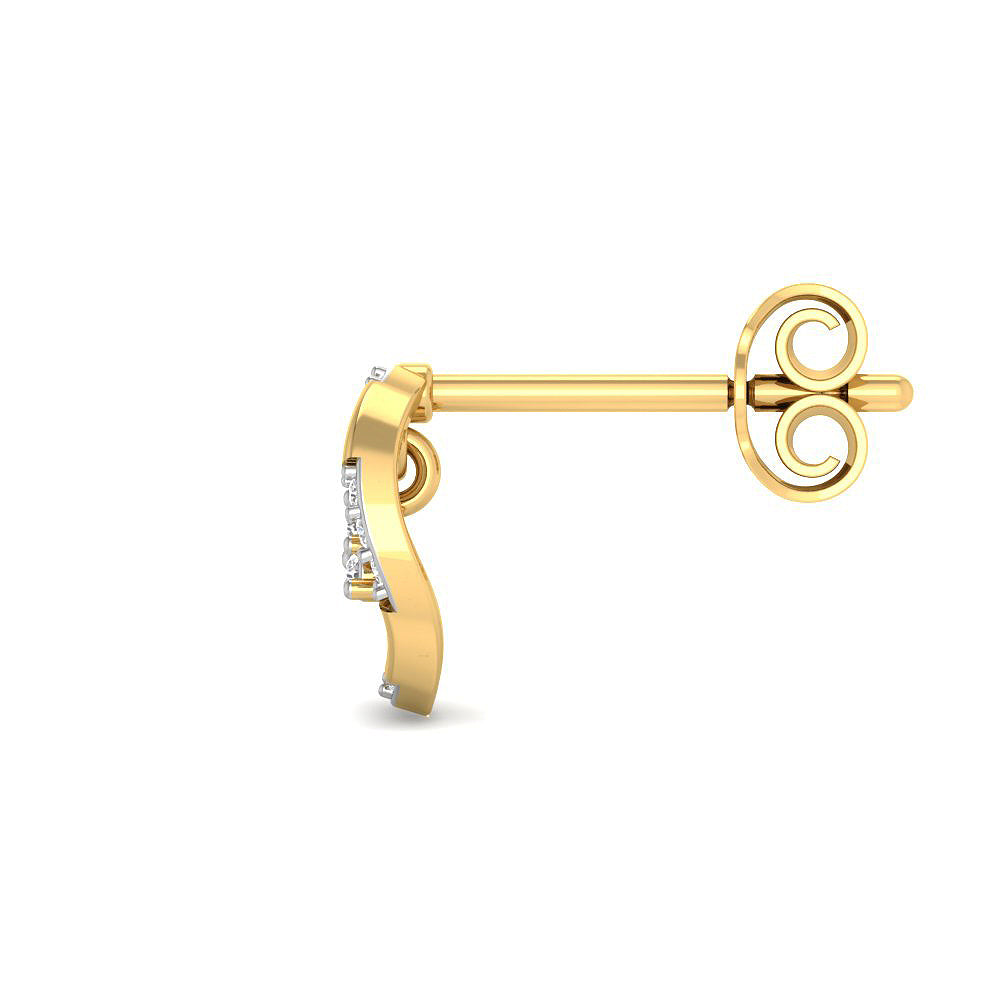 Bright Charm 9K Orb Diamond Studs