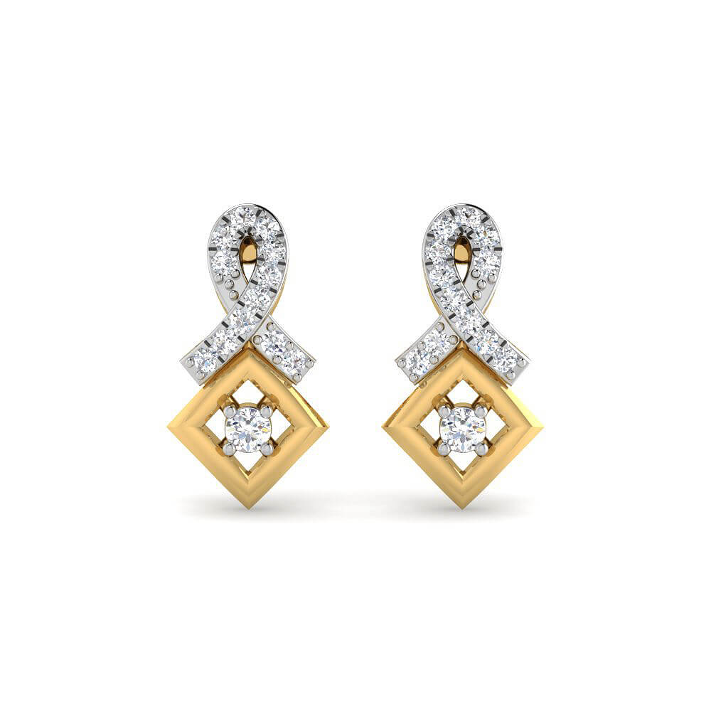 Petite and Glazed Diamond Studs