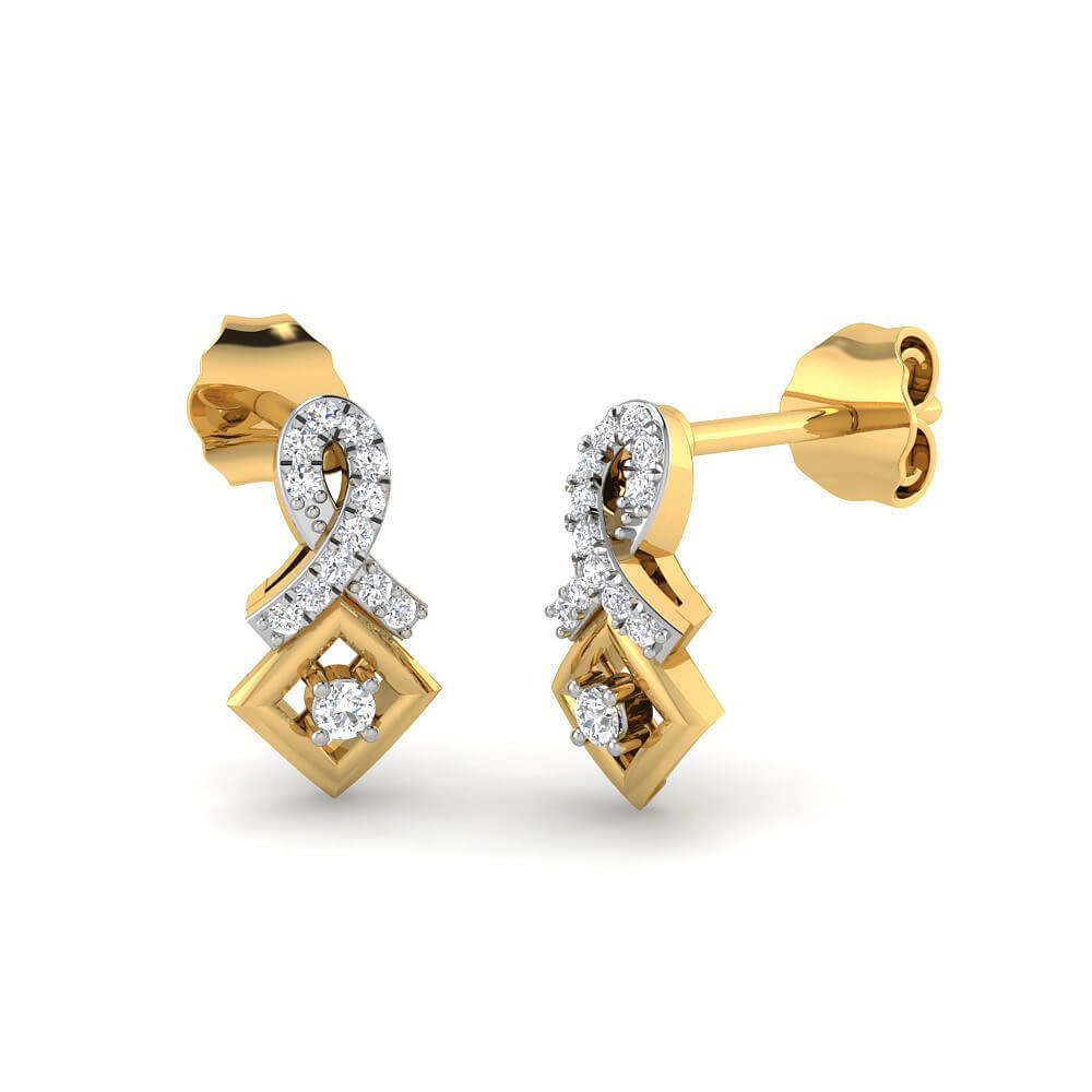Petite and Glazed Diamond Studs