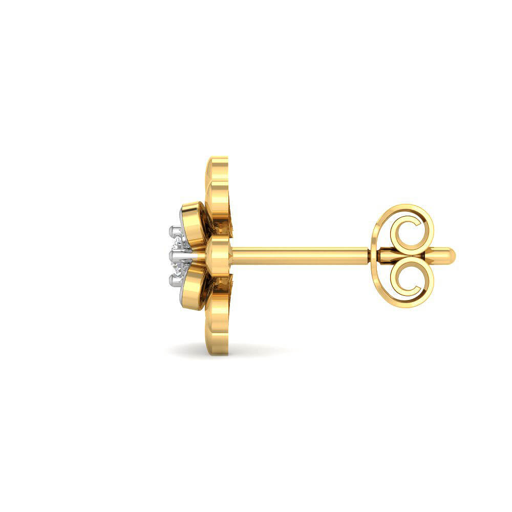 Shimmer in Grace Diamond Floral Studs