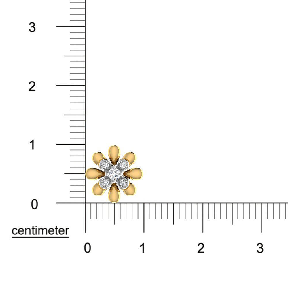 Shimmer in Grace Diamond Floral Studs