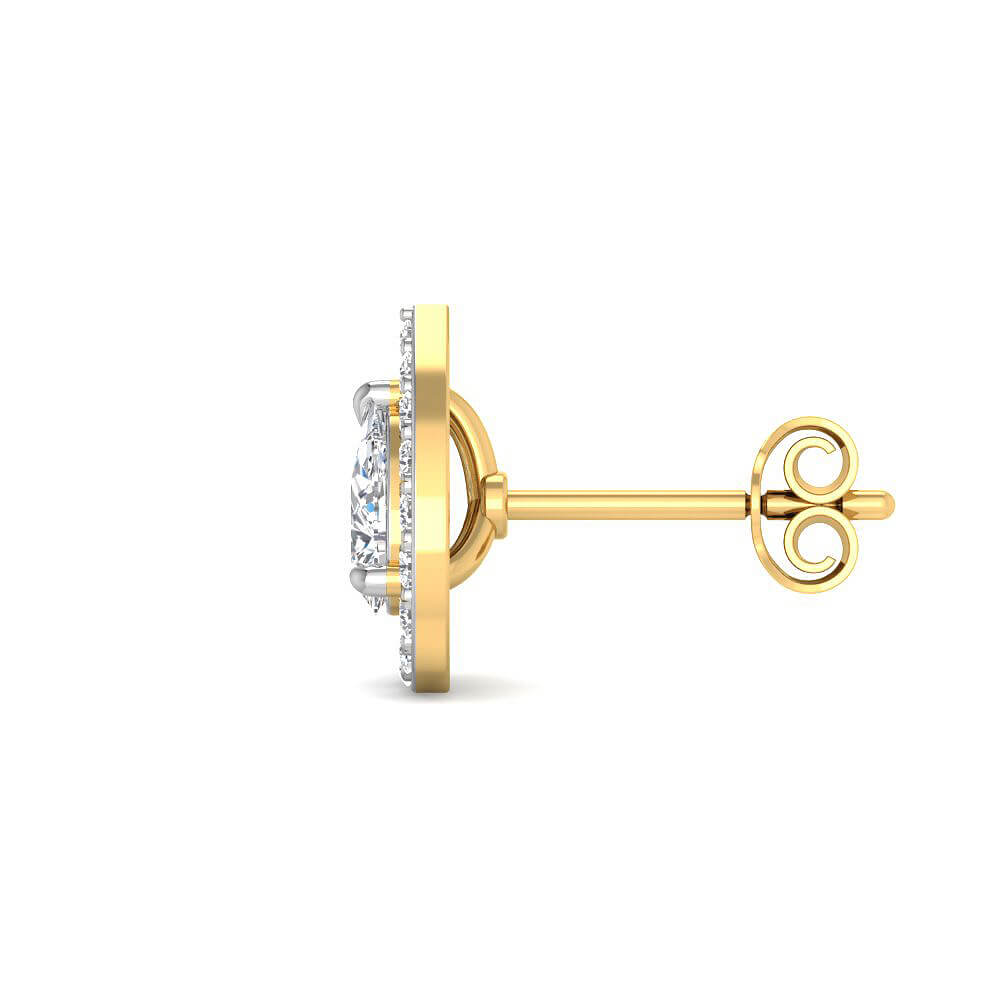 Gleaming Lavishly Lab Grown Silver Diamond Earrings