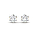 Ritzy Shimmer Lab Grown Silver Diamond Earrings