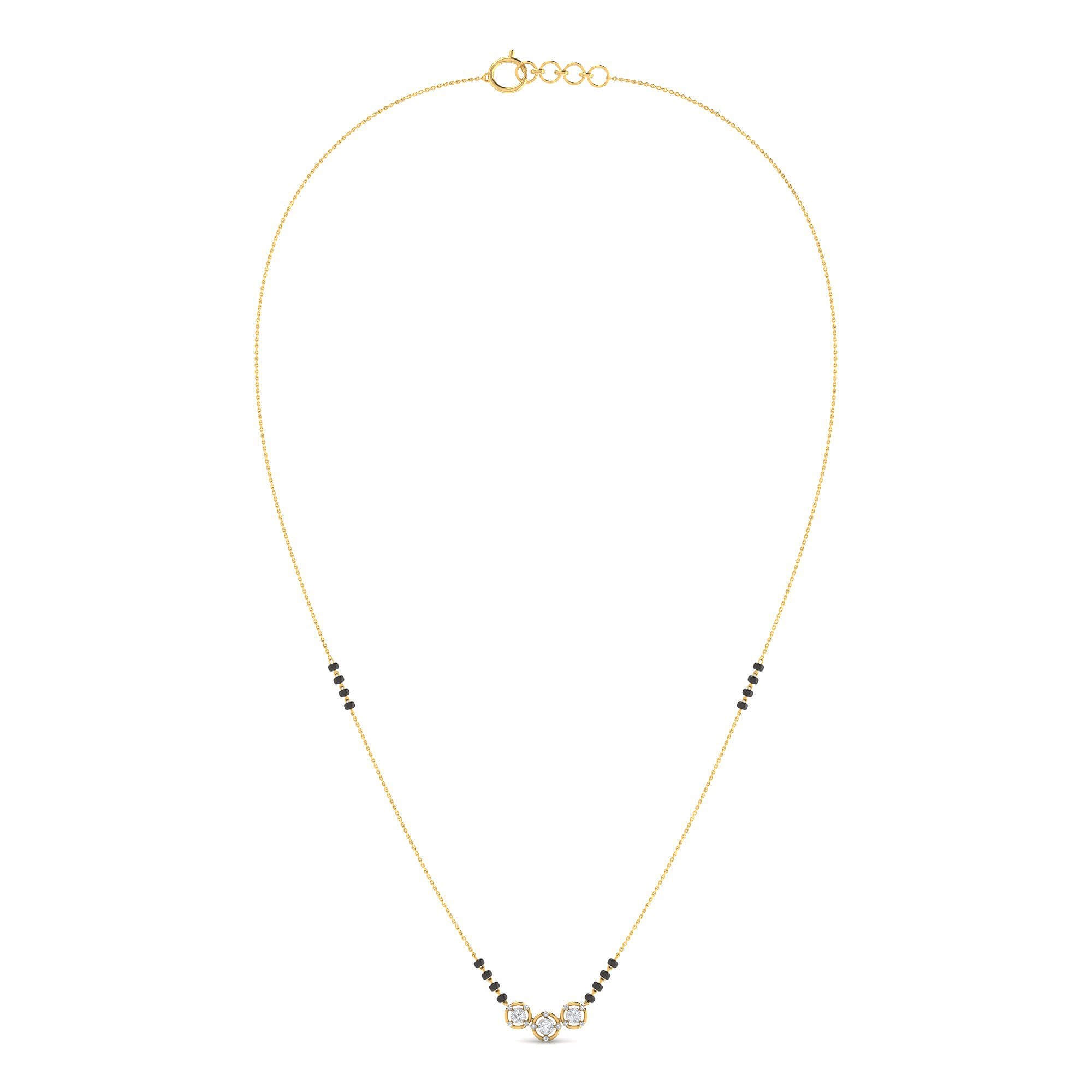 Graceful Bond 9K Diamond Short Mangalsutra