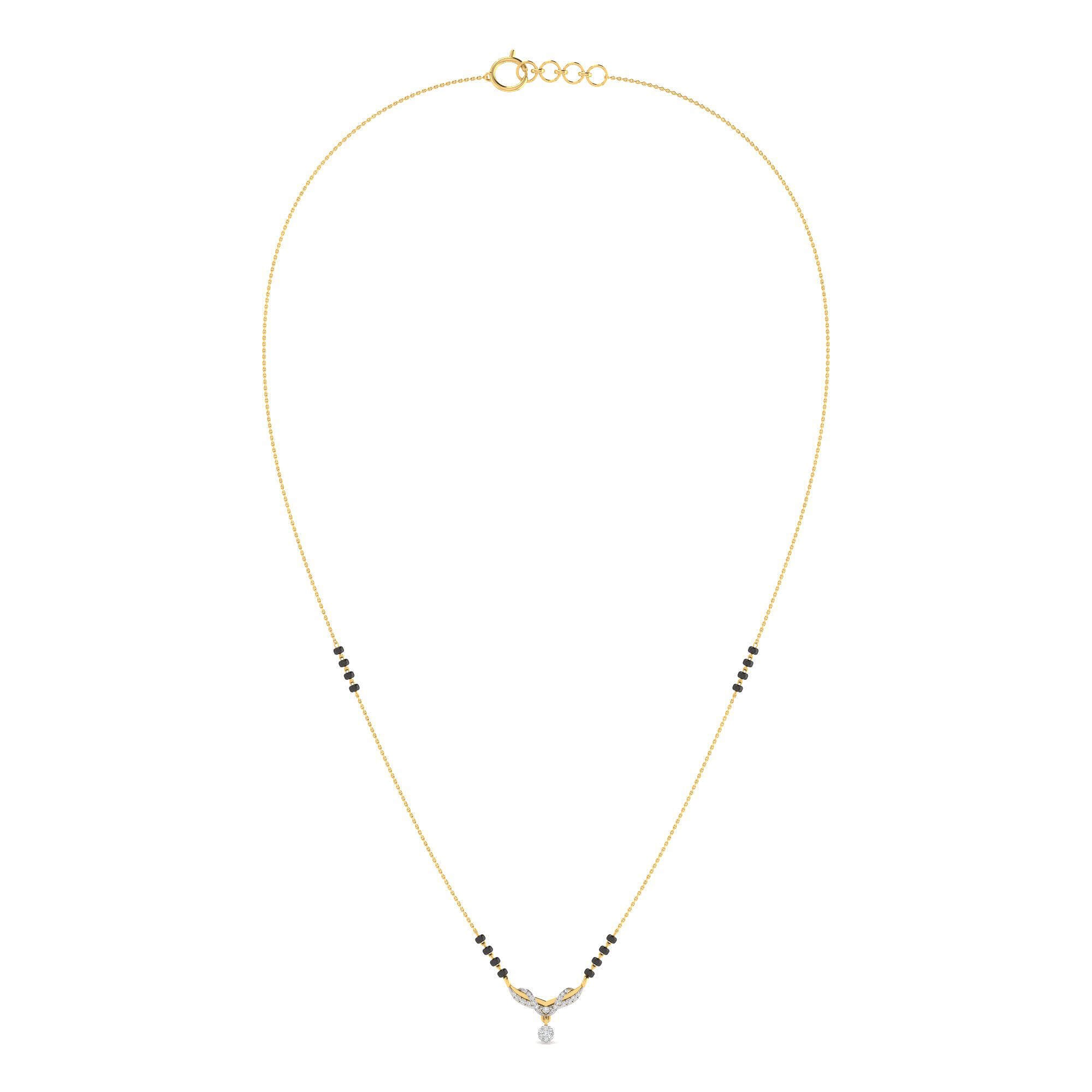 Sacred Union 9K Diamond Short Mangalsutra