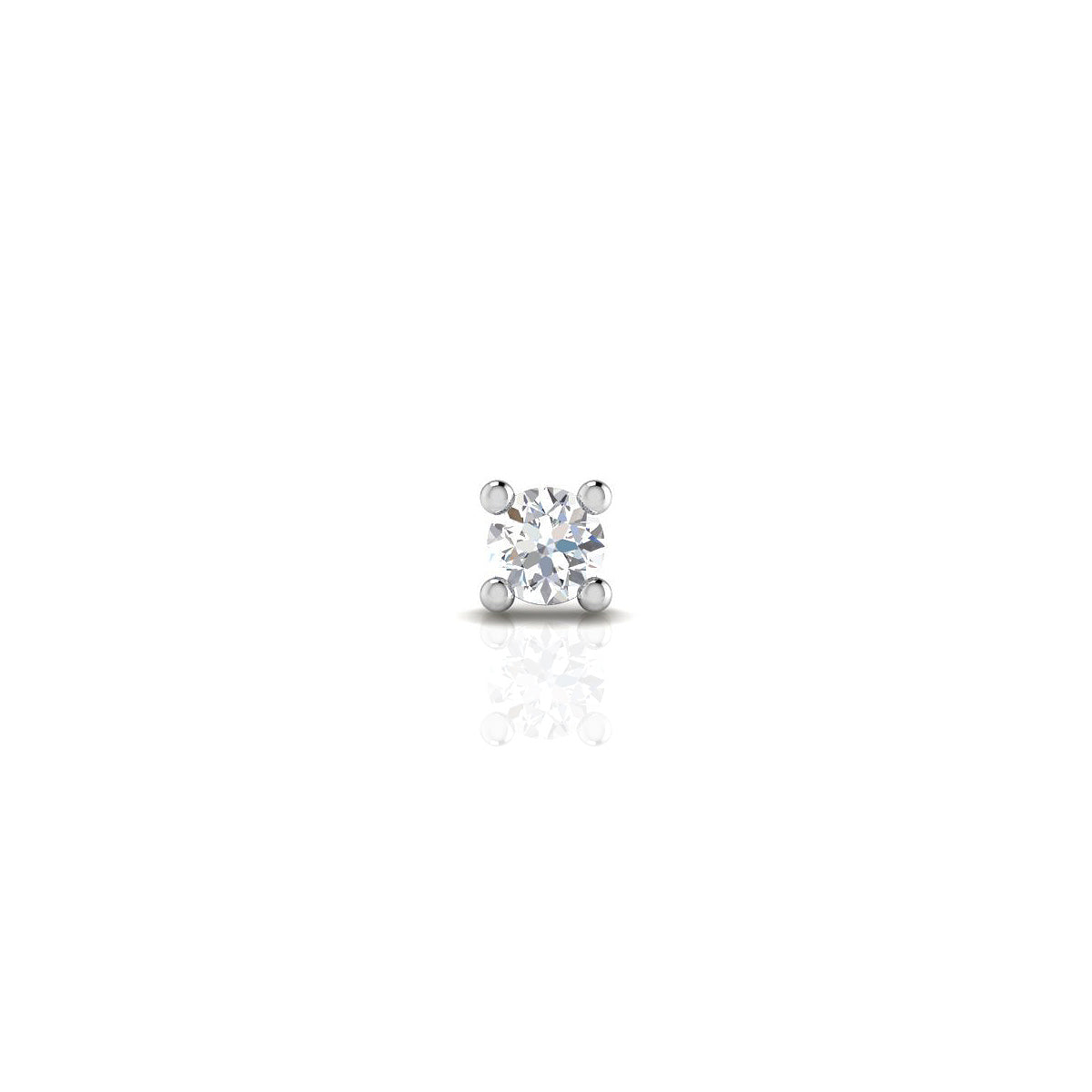 Petite Glitter Gold Nose Pin