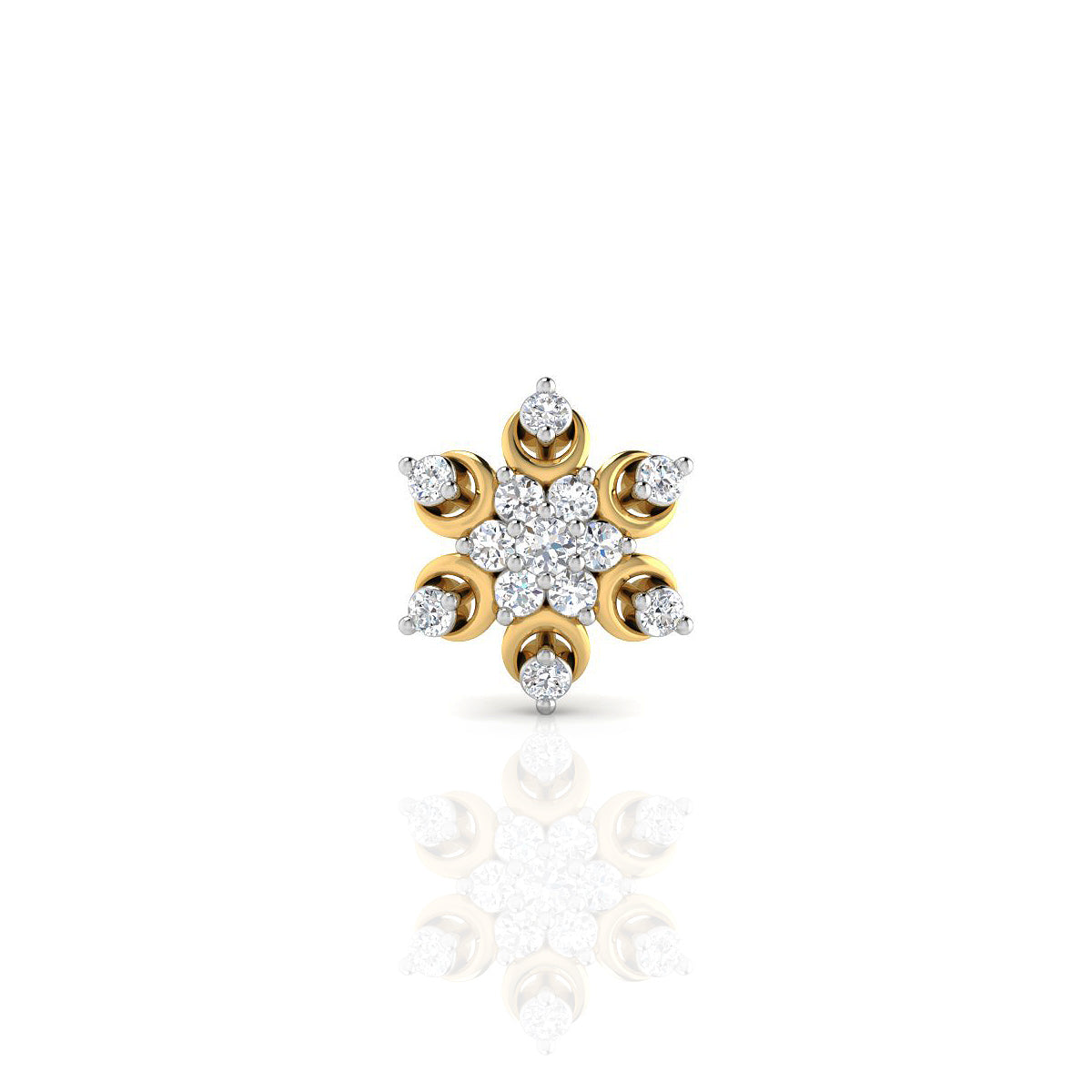 Dazzling Elegance Gold Nosepins