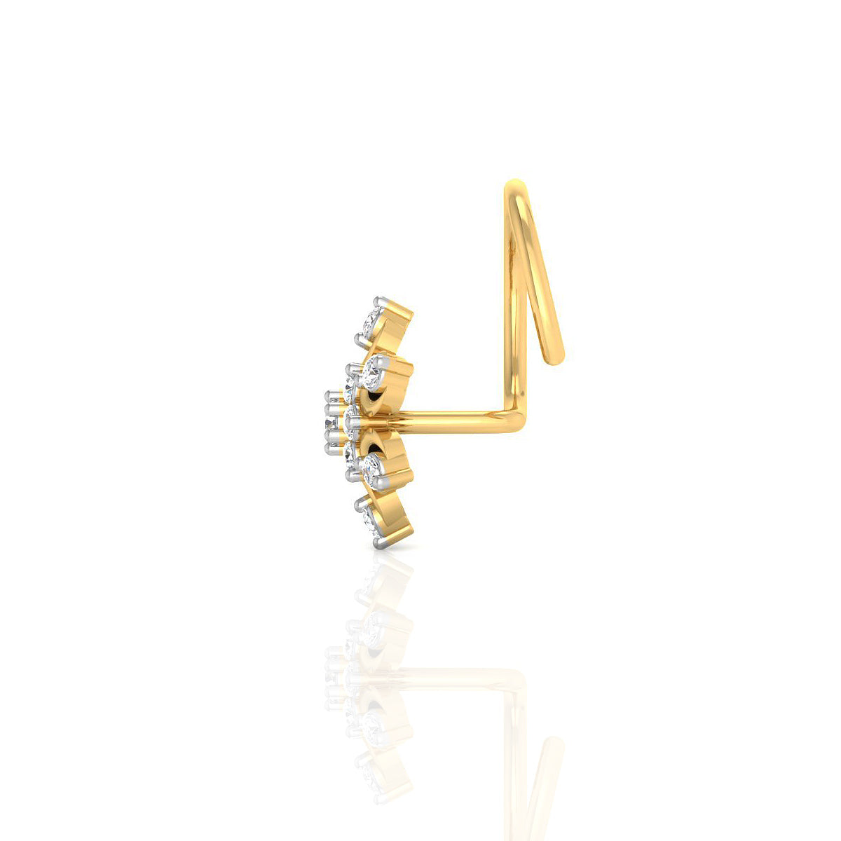 Dazzling Elegance Gold Nosepins