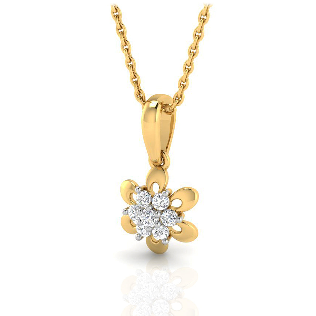 Flora Shimmer Gold Pendant
