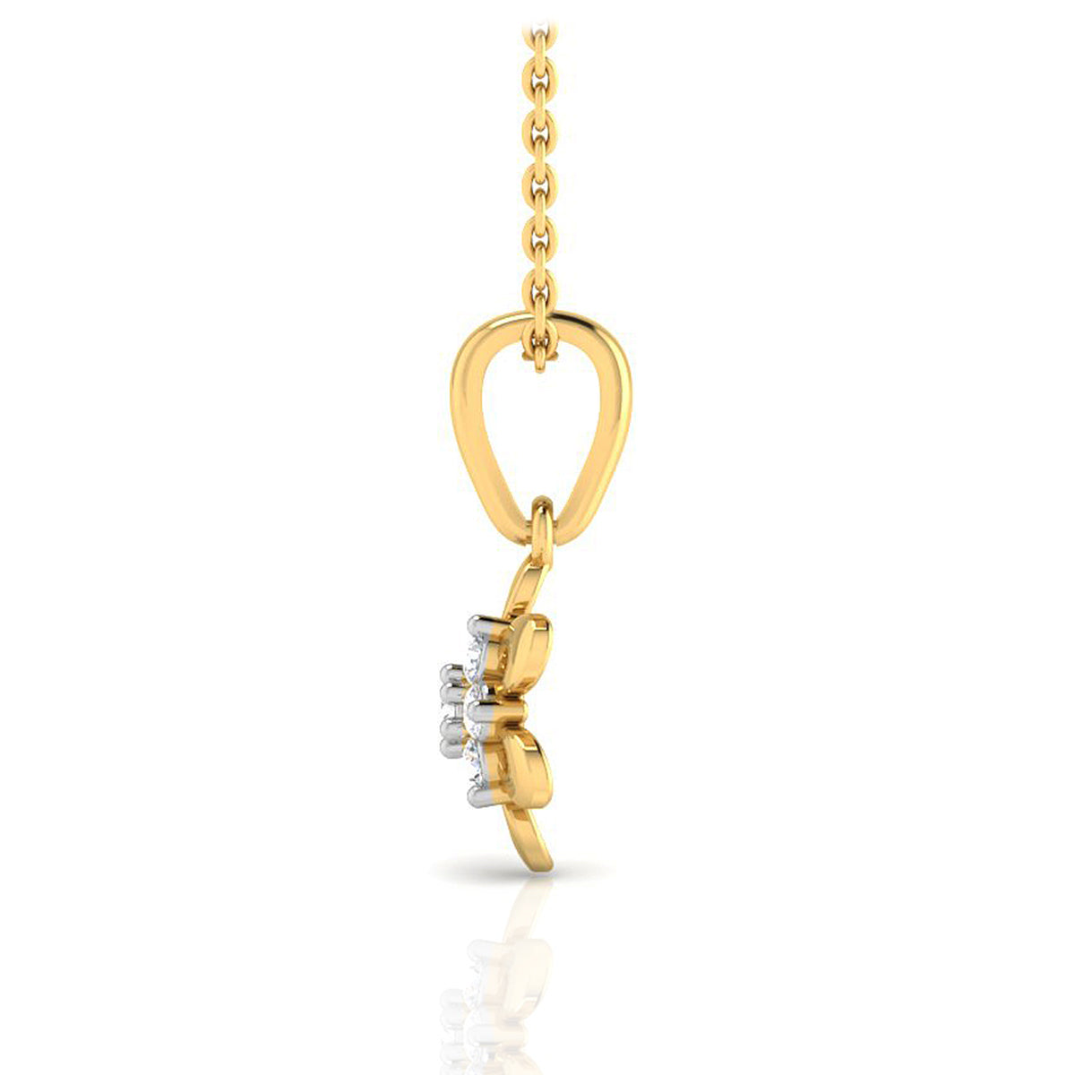 Flora Shimmer Gold Pendant