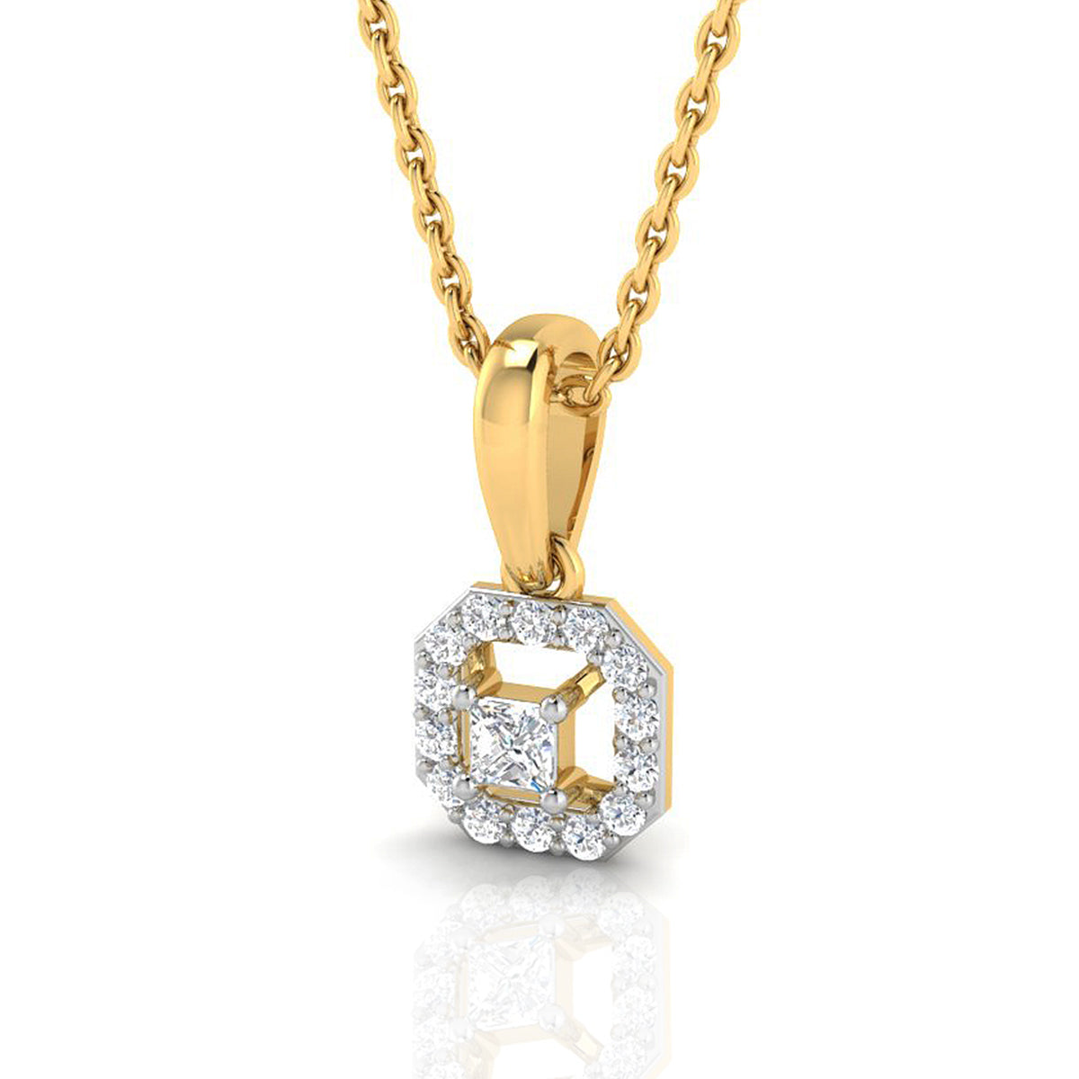 Bold Shimmer Gold Pendant