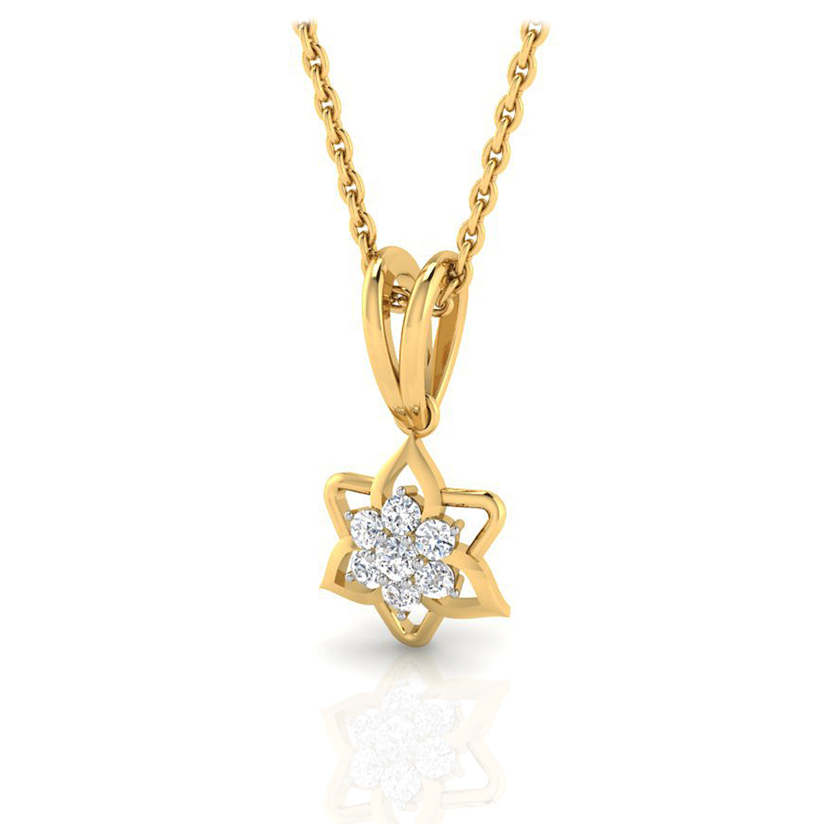Dazzling Chic Bloom Gold Pendant