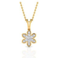 Dazzling Blossom Gold Pendant