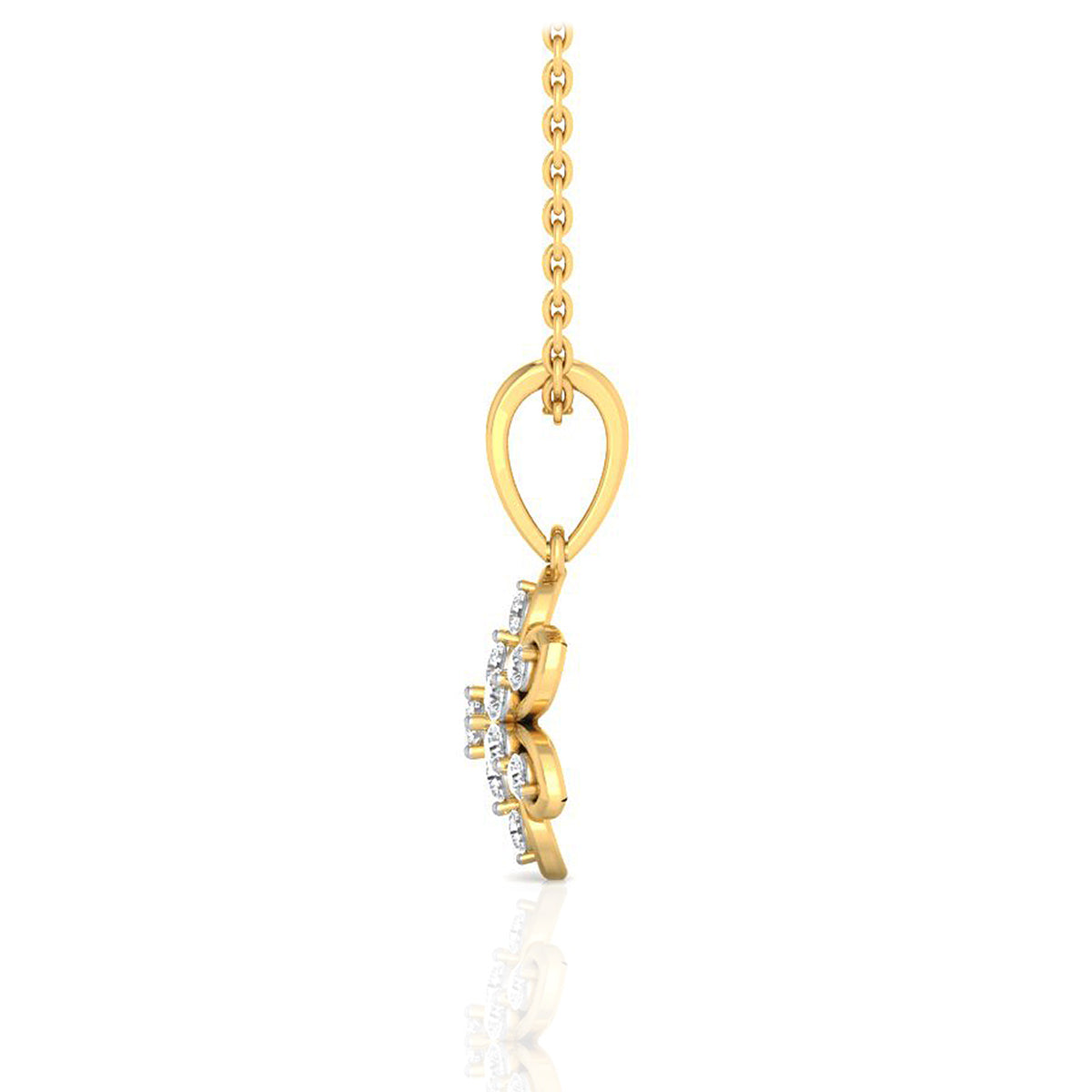 Dazzling Blossom Gold Pendant