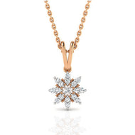 Splendid Dazzle Blossom Gold Pendant