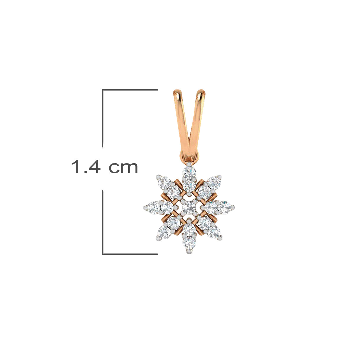 Splendid Dazzle Blossom Gold Pendant