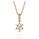 Dainty Trigonal Charm Gold Pendant