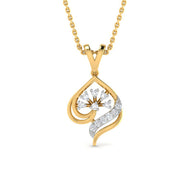 Mesmeric Dazzle 9K Diamond Pendant