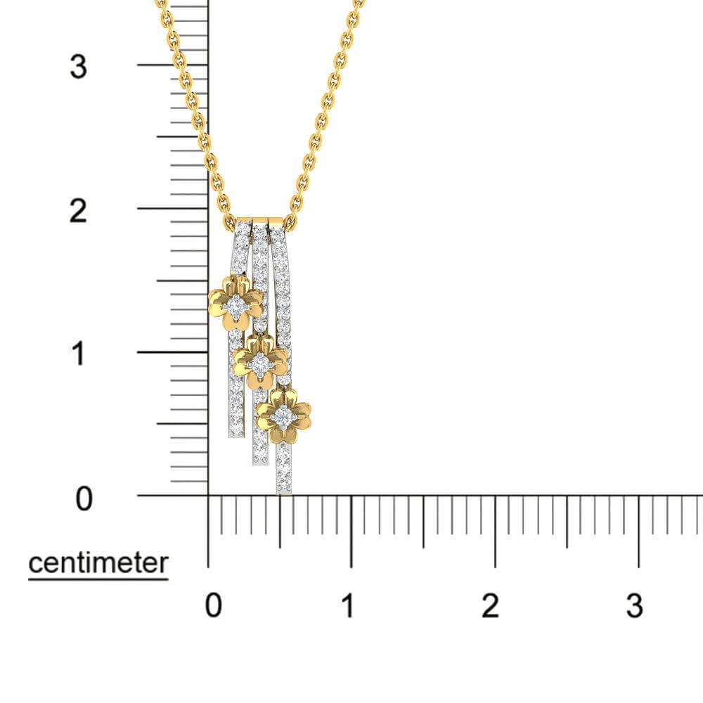 Sparkling Elegance 9K Diamond Pendant