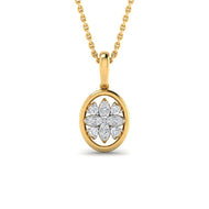 Alluring Blossom 9K Diamond Pendant