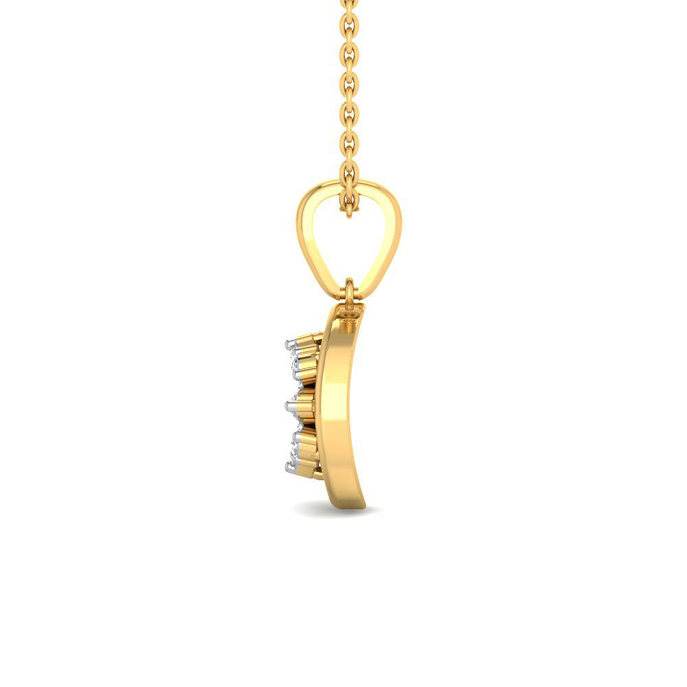 Alluring Blossom 9K Diamond Pendant