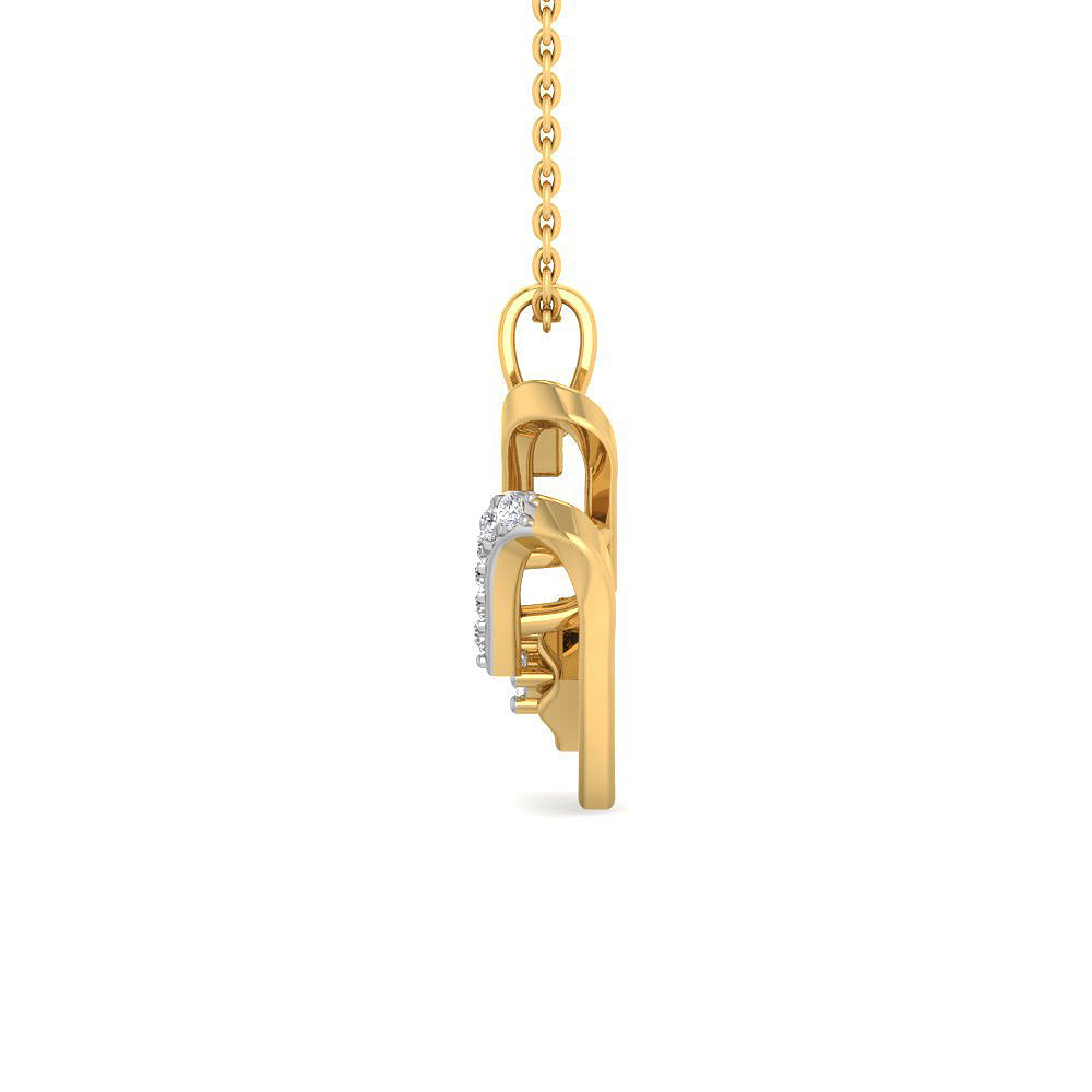 Splendour Dazzle 9K Diamond Heart Pendant