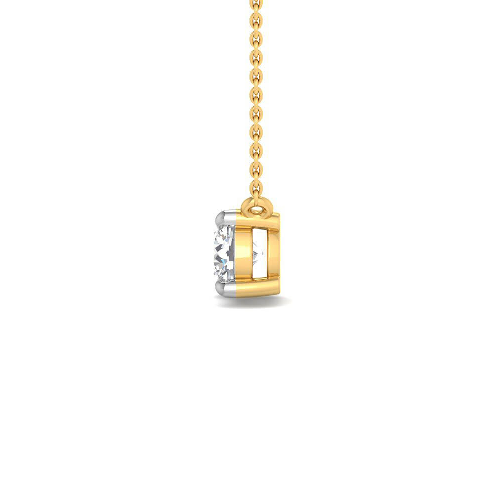 Majestic Shine Lab Grown Silver Diamond Pendant
