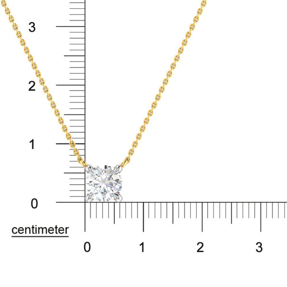Majestic Shine Lab Grown Silver Diamond Pendant