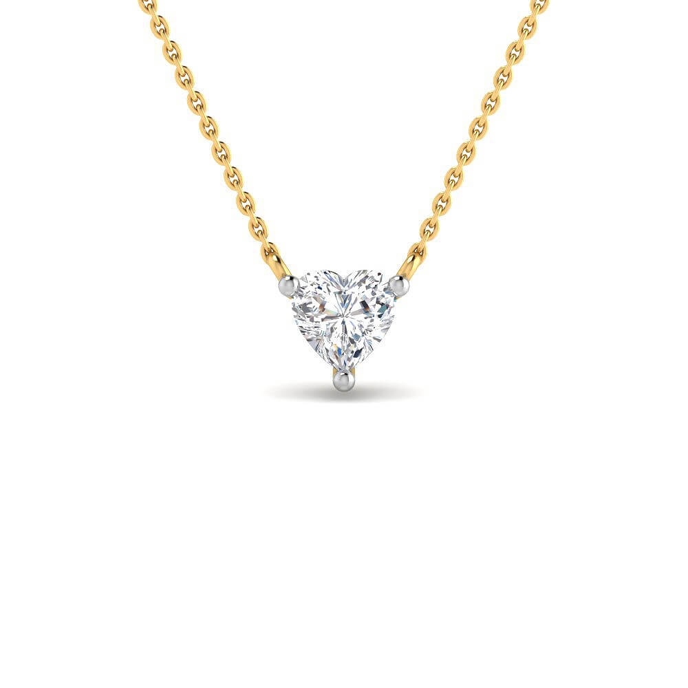 Dazzling Grace Lab Grown Silver Diamond Pendant
