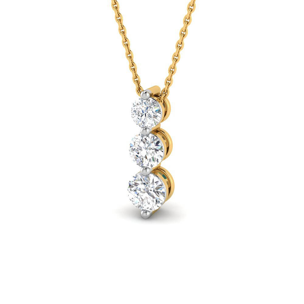 Enticing Radiance Lab Grown Silver Diamond Pendant