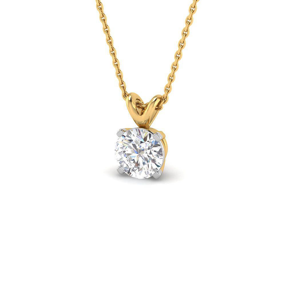 Mesmeric Shine Lab Grown Silver Diamond Pendant