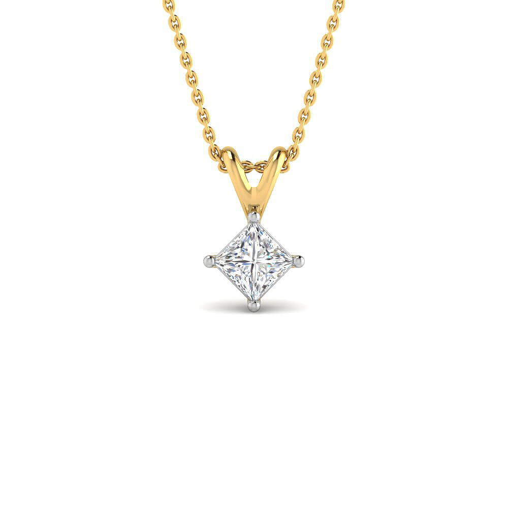 Illuminating Style Lab Grown Silver Diamond Pendant