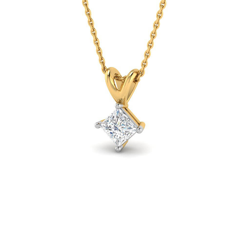 Illuminating Style Lab Grown Silver Diamond Pendant
