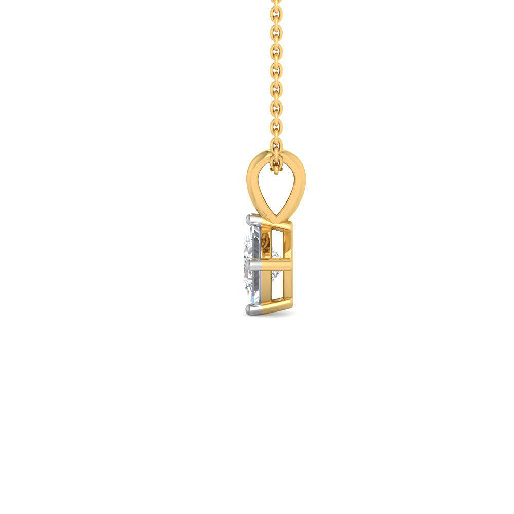 Illuminating Style Lab Grown Silver Diamond Pendant