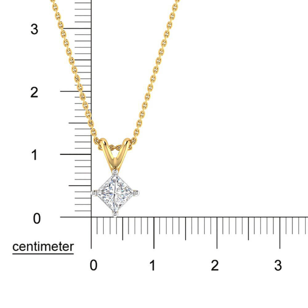 Illuminating Style Lab Grown Silver Diamond Pendant