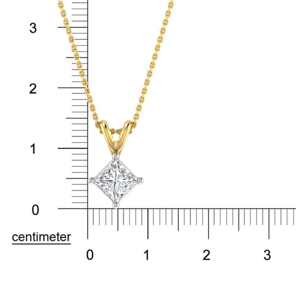 Captivating Marvel Lab Grown Silver Diamond Pendant