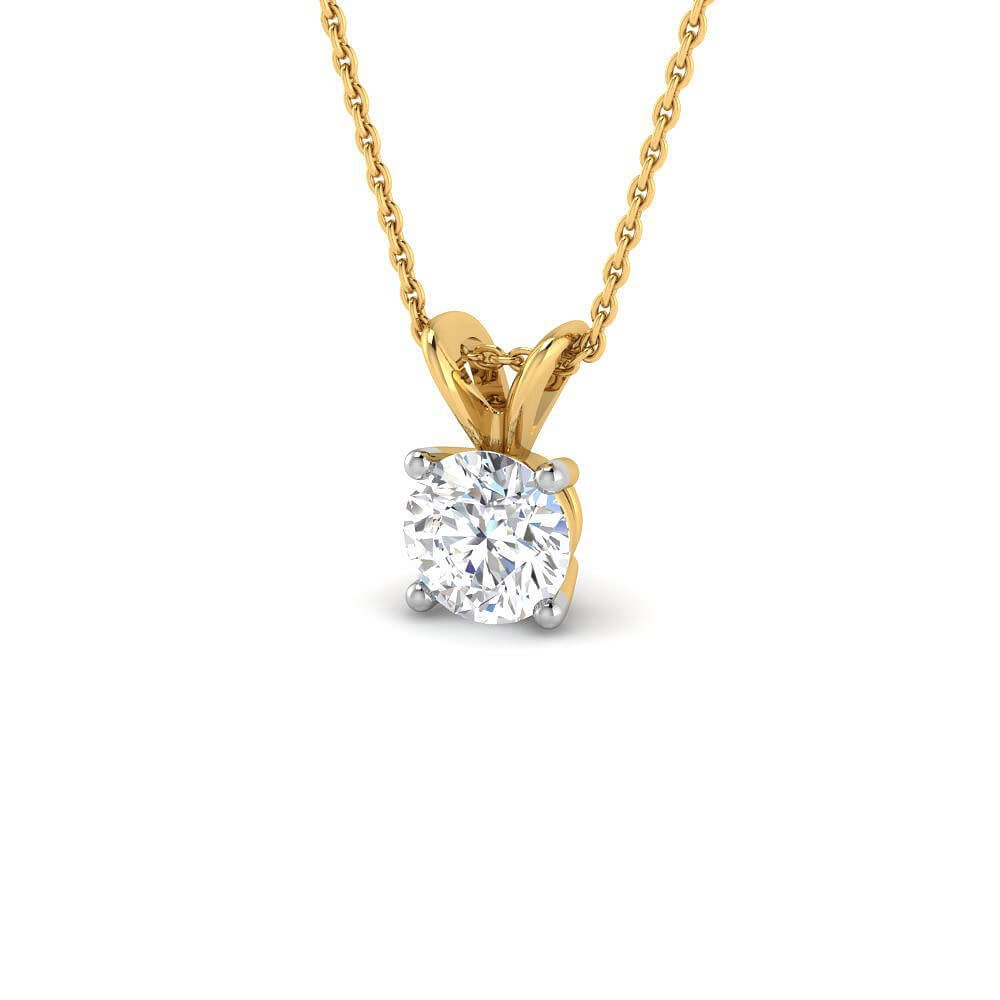 Mesmeric Allure Lab Grown Silver Diamond Pendant