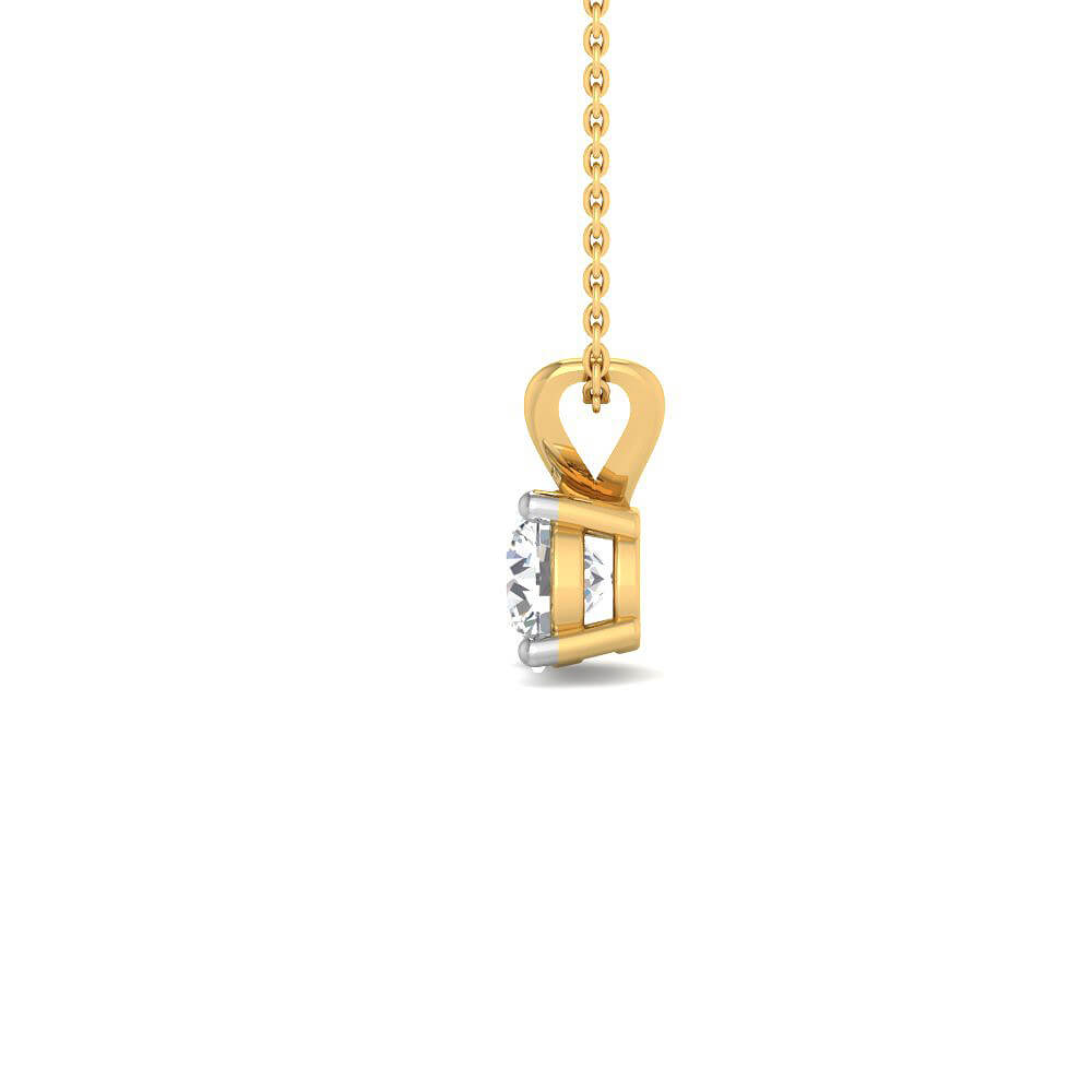 Mesmeric Allure Lab Grown Silver Diamond Pendant