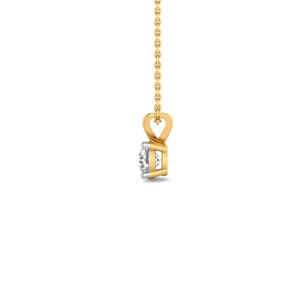 Delicate Dazzle Lab Grown Silver Diamond Pendant