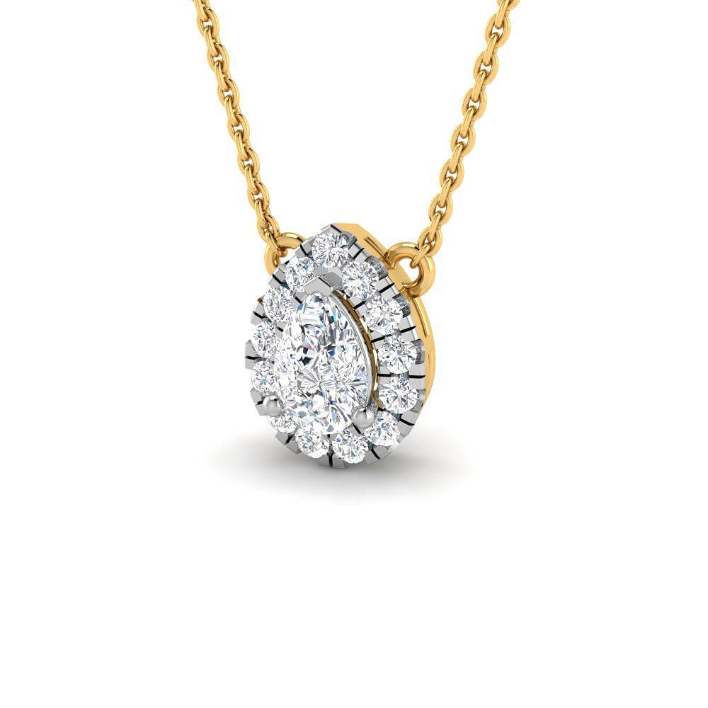 Captivating Dazzle Lab Grown Silver Diamond Pendant