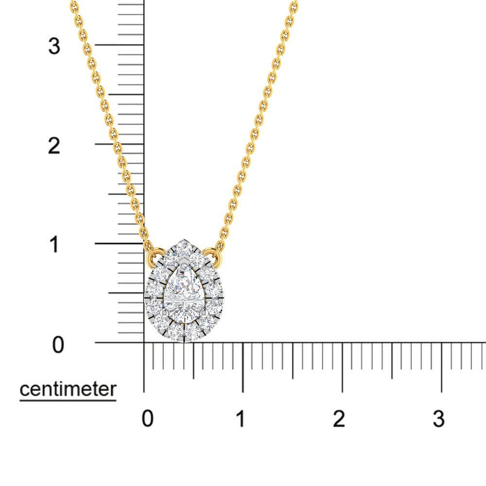 Captivating Dazzle Lab Grown Silver Diamond Pendant
