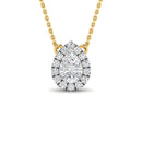 Sparkling with Grace Lab Grown Silver Diamond Pendant