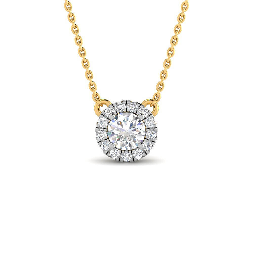 Glamorous Shine Lab Grown Silver Diamond Pendant