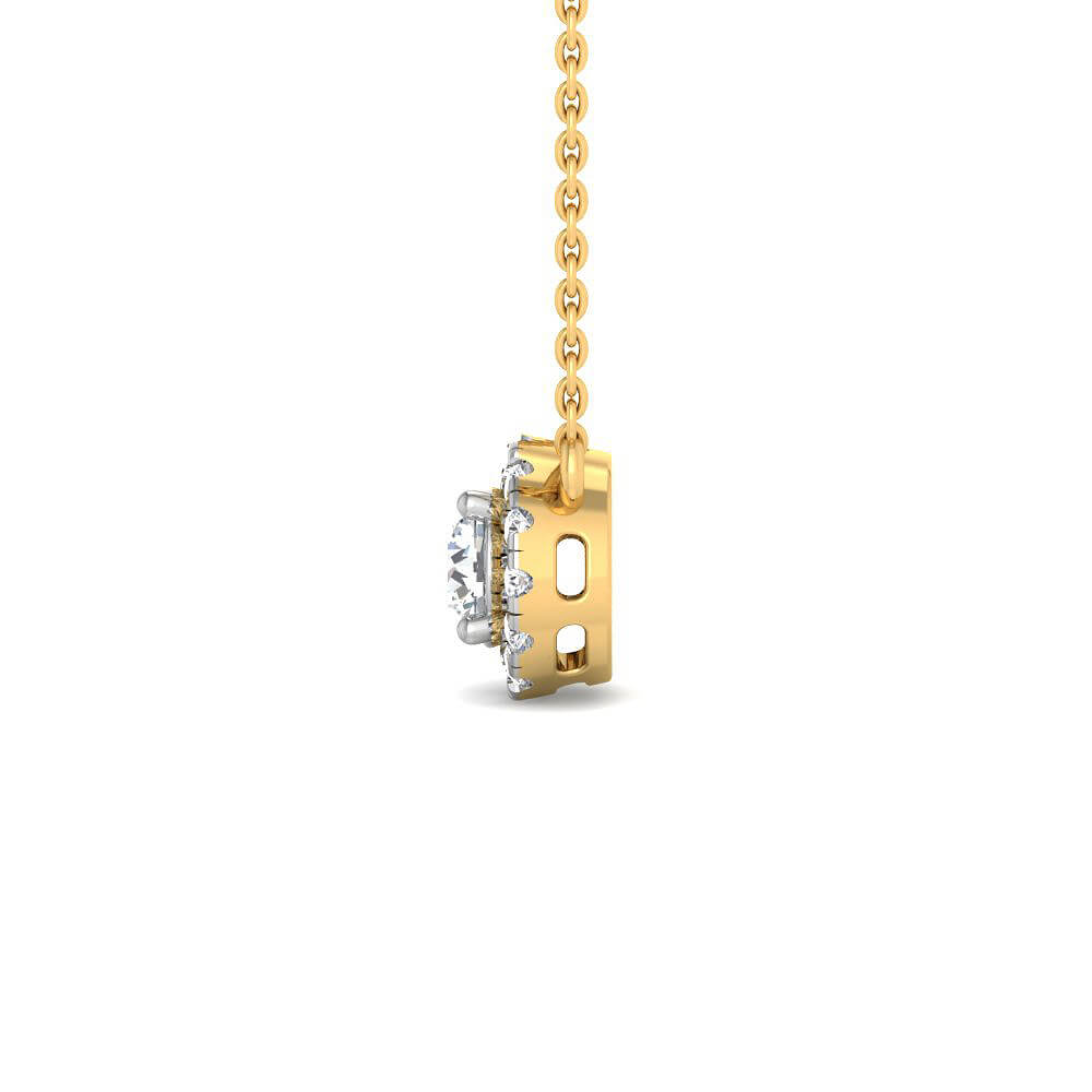 Glamorous Shine Lab Grown Silver Diamond Pendant